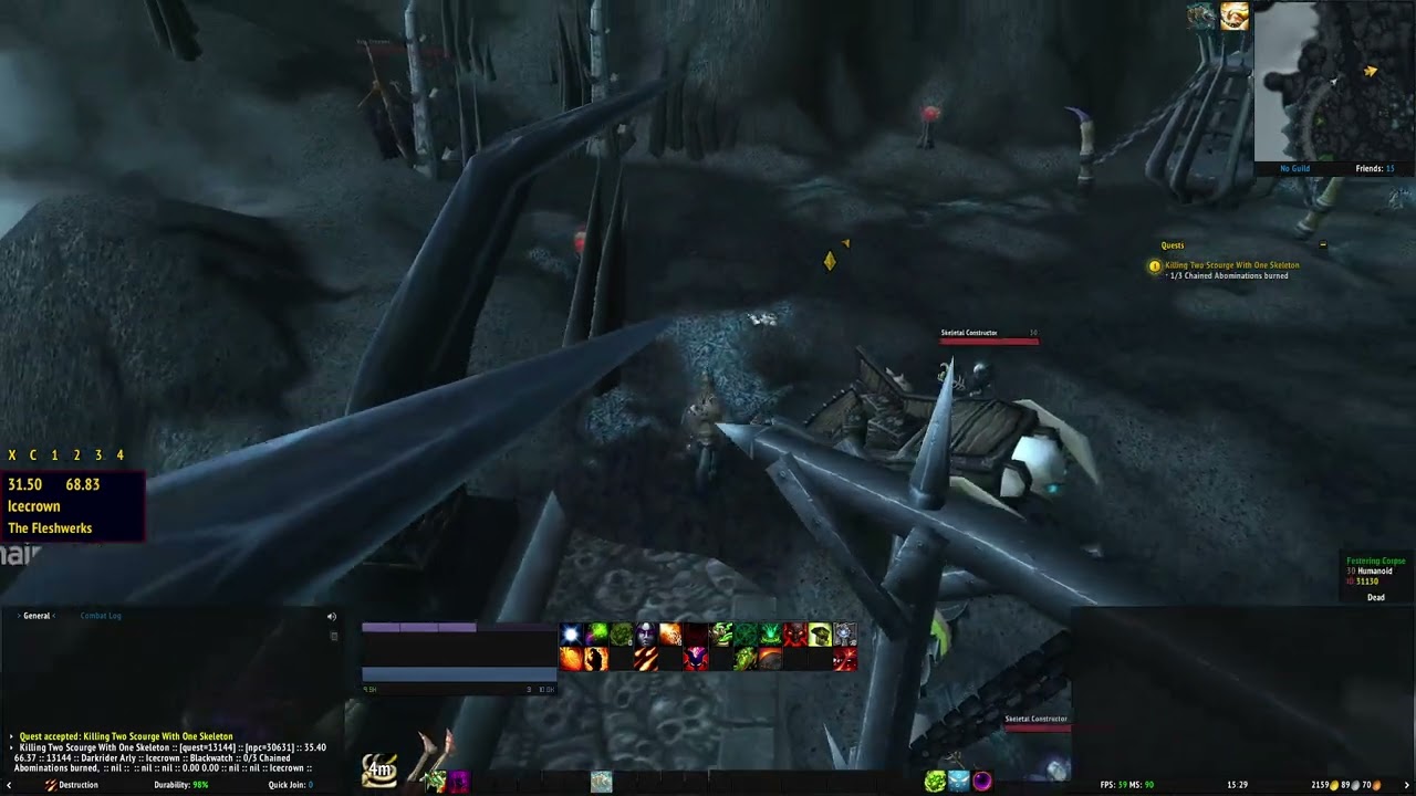 killing two scourge with one skeleton wotlk